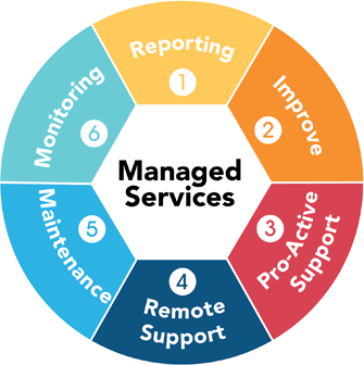 managed services pie chart